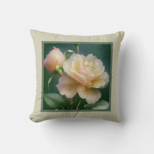 Kissen - romantisches Blumenkohl, Blume der Rose,