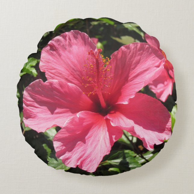 Kissen - Rosa Hibiskus Blossom (Vorderseite)