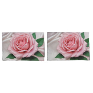 Kissen Rose und Seide Kissenbezug