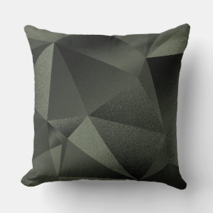 Kissen Sage Facettierte geometrische Diamant-Wurfd