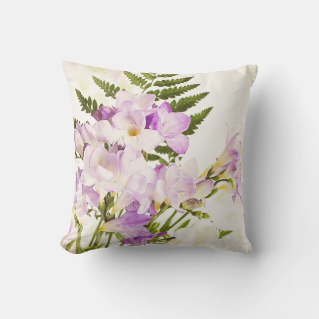 Kissen, schöne Blumen, Wohngestaltung Kissen (Vorderseite)