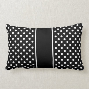 Kissen Schwarz Weiß Polka Punkte Kissen