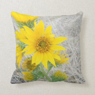Kissen Sonnenblumen Fotografie Natur Hellgelb