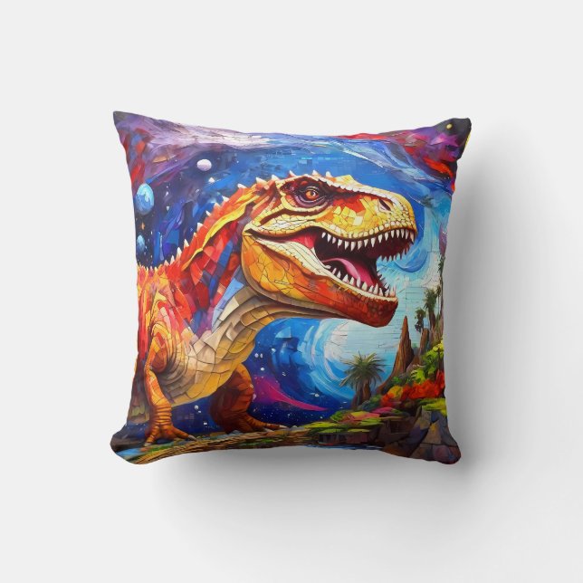 Kissen und Set von Dinosauriern mit Kissen (Vorderseite)