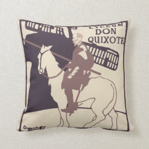 Kissen Vintage Poster 'Don Quijote'