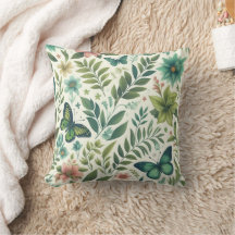 Kissen voll mit Gras und Bäumen