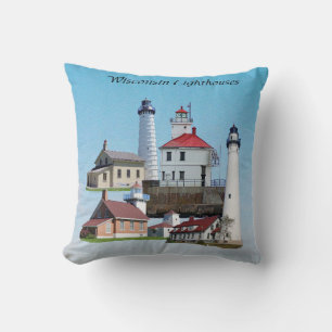 Kissen von Wisconsin Lighthouses
