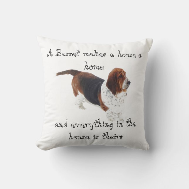Kissen w/Saying "ein Dachshund macht ein Haus ein (Vorderseite)