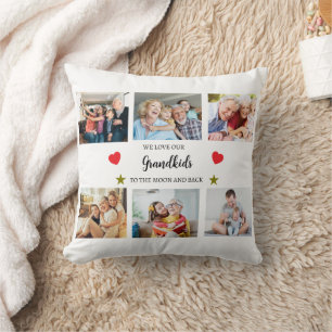 Kissen   Wir lieben unsere Enkel Fotos Collage