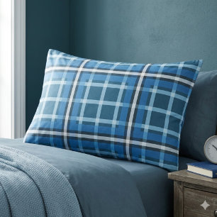 Kissenbezug Blau Tartan Karo Karomuster