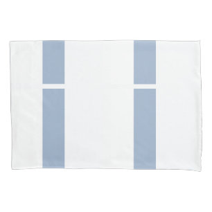 Kissenbezug Streifen Weiß und Blau