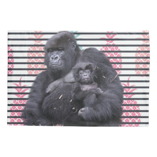 KissenCase Ananas Gorilla Kissenbezug (Rückseite)