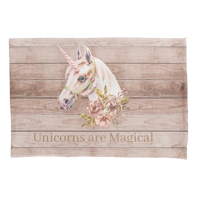 KissenCase Standard Unicorns für Mädchen Kissenbezug (Vorderseite)