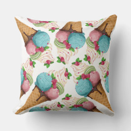 Kisseneis werfen kissen