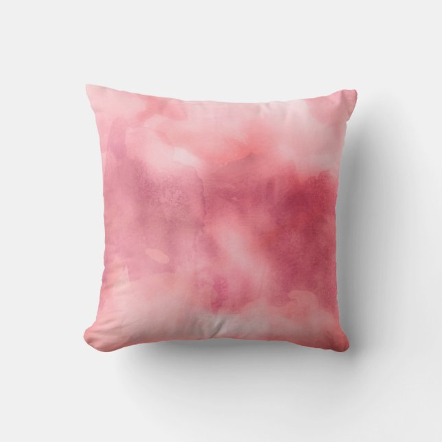 Kissenhalterung - Aquarellpinke Kissen (Vorderseite)
