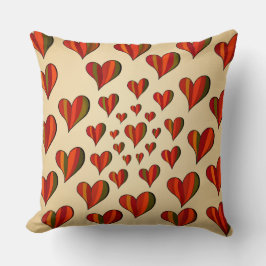 Kissenhülle mit Spindled-Heart-Design Kissen