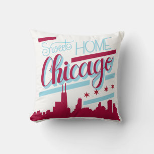 Kissenkoffer mit süßer Zuhause-Chicago, Kissendeko Kissen