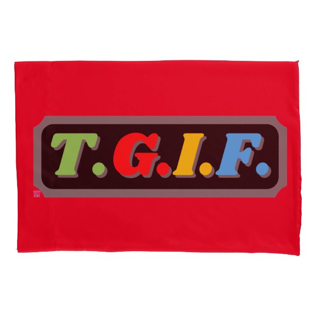 Kissenkoffer "TGIF" Kissenbezug (Vorderseite)
