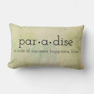 Kissenparadies für Typografie in Pastellfarben Lendenkissen