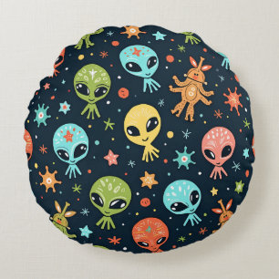 Kissenpolster von Alien Rundes Kissen
