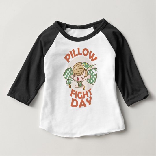 Kissenschlacht-Tag Baby T-shirt