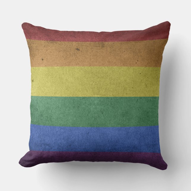 Kissenstolzflaggenregenbogen-Dekorkissen im Freien Kissen Für Draußen (Vorderseite)