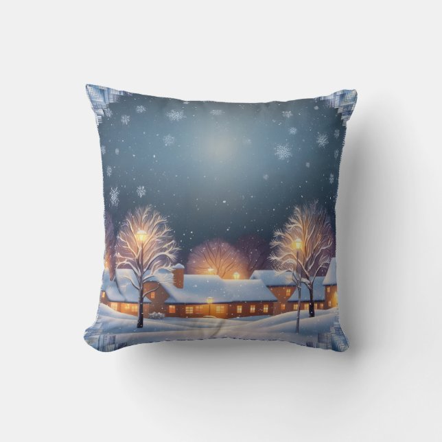 Kissenwarmer Nachtschnee Kissen (Vorderseite)