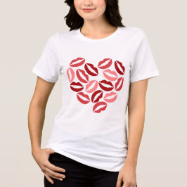 Kisses Bella+Leinwand T - Shirt für Frauen in drei