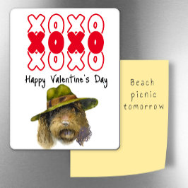 Kisses & Hugs Valentine vom Kühlschrank Magnet