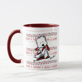 Kisses & Hugs Westie Dog Tasse