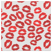 kisses lips lipstick print valentines day pattern