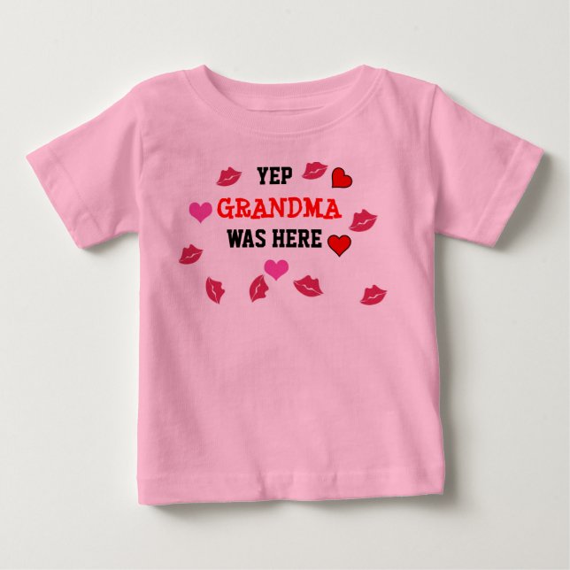 Kisses vom Oma Baby Shirt (Vorderseite)