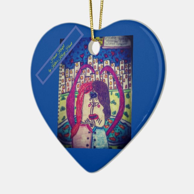 Kissful Heart Ornament by Katie (Links)