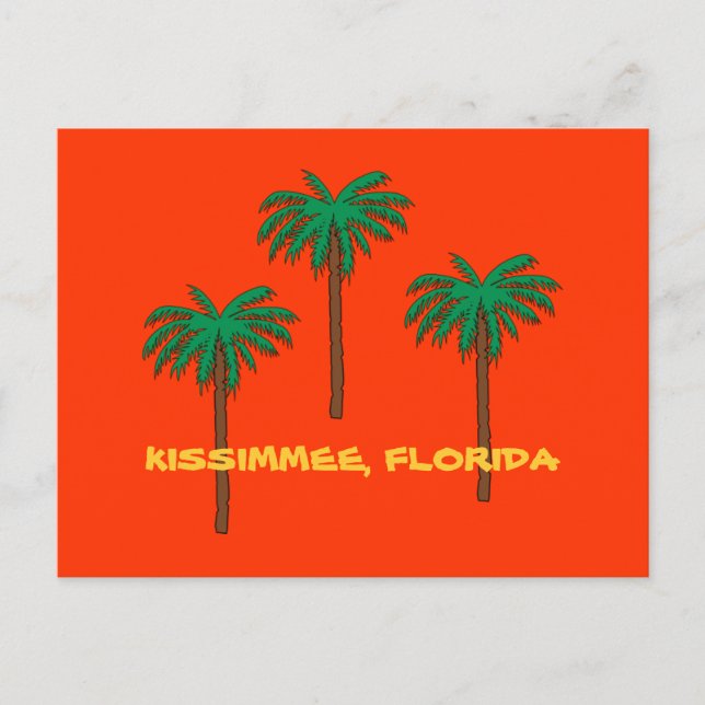 KISSIMMEE, FLORIDE Palmiers Carte postale (Devant)