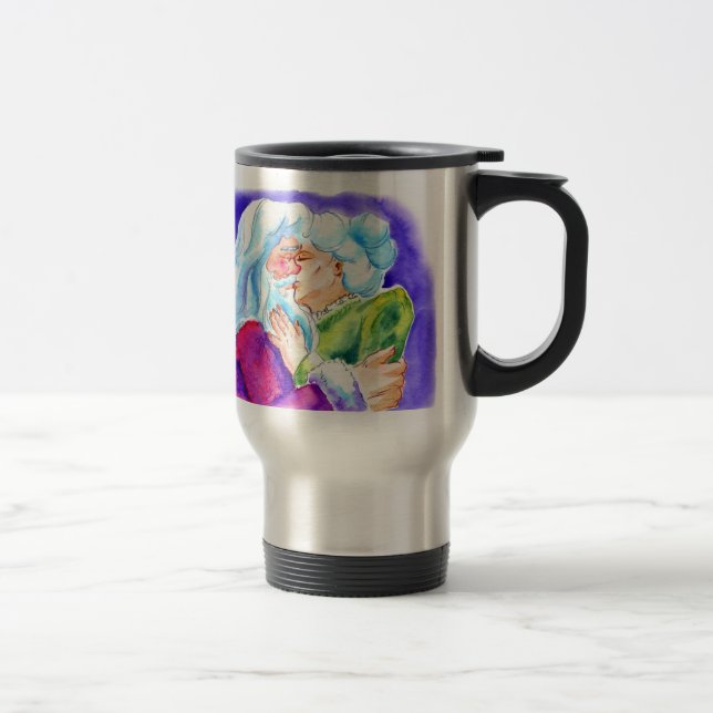 Kissin' Clauses Reisebecher (Rechts)
