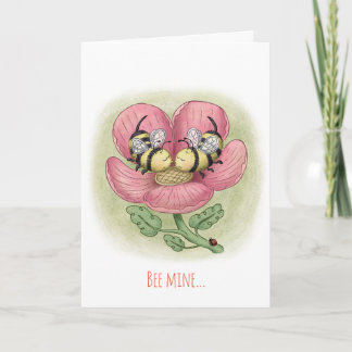 Kissing Bees Valentinstagskarte Karte
