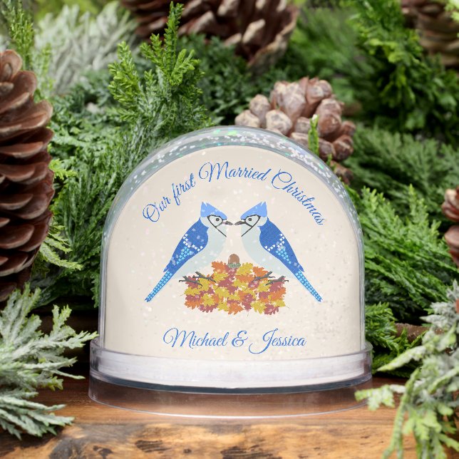 Kissing Blue Jays Fall First Married Christmas (Hiver)