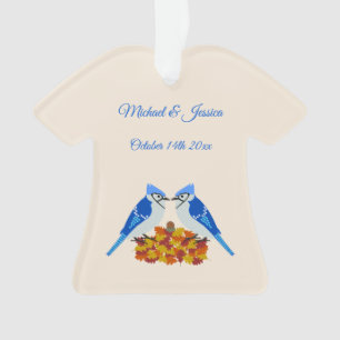 Kissing Blue Jays Mariage de automne personnalisé
