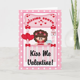 Kissing Booth Kiss Me Valentine Carte de voeux