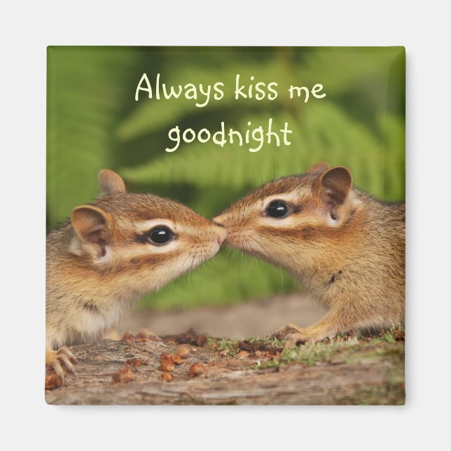 Kissing Chipmunks Magnet (Vorne)