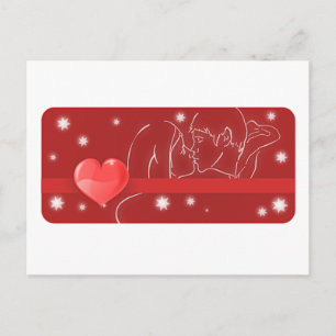 Kissing Couple/ Liebe Postkarte