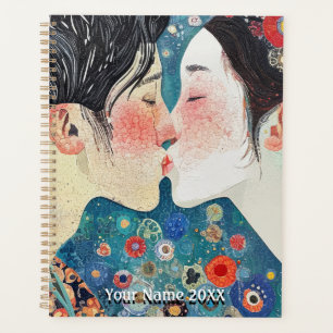 Kissing Couple Planner Planer