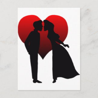 Kissing Couple Postkarte