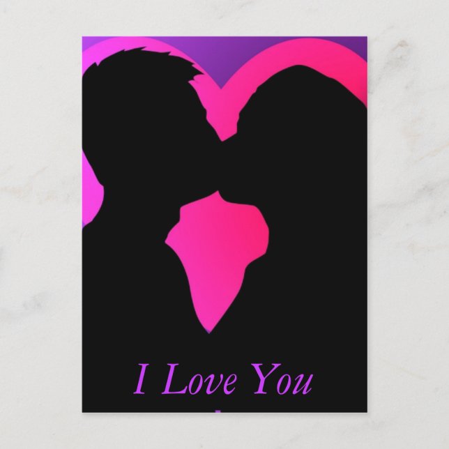 Kissing Couple Postkarte (Vorderseite)