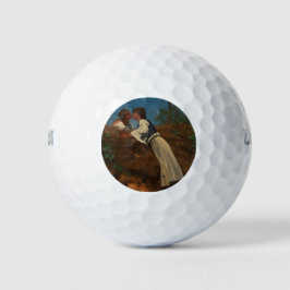Kissing Couple (The Kiss) (von Pettenkofen) Golfball