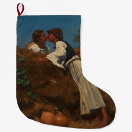 Kissing Couple (The Kiss) (von Pettenkofen) Großer Weihnachtsstrumpf