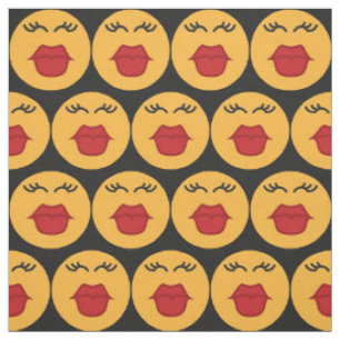 Kissing Emoticon-Farbstoff Stoff