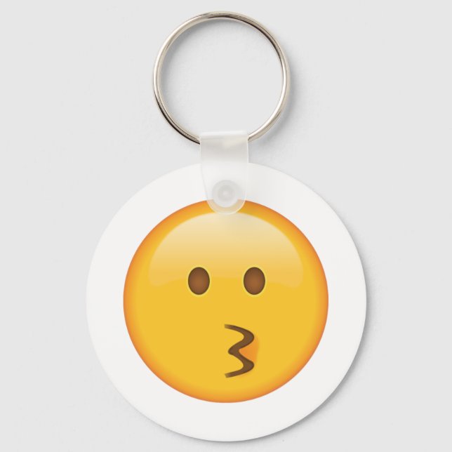 Kissing Face - Emoji Schlüsselanhänger (Vorderseite)