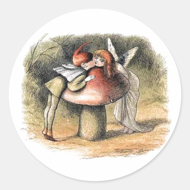 Kissing Fairy Sticker (Vorderseite)