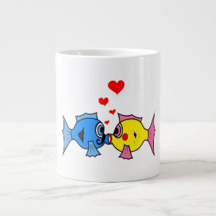 KISSING FISH Jumbo-Tasse